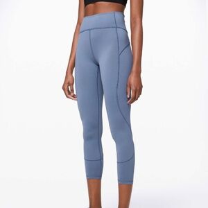 NWOT Lululemon In Movement 7/8 Tight Legging in Oasis Blue Size 4 (everlux)